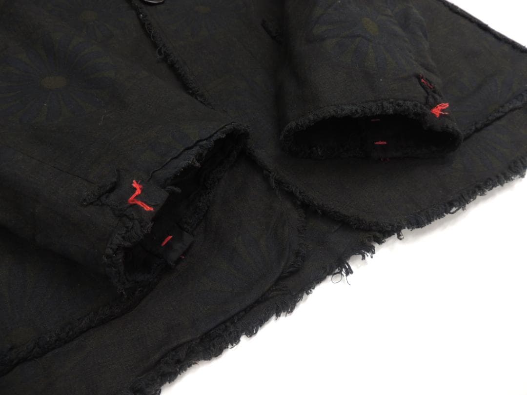 ケイシーヴィダレンク オーバーダイ 製品染め 総柄 2B テーラード ジャケット