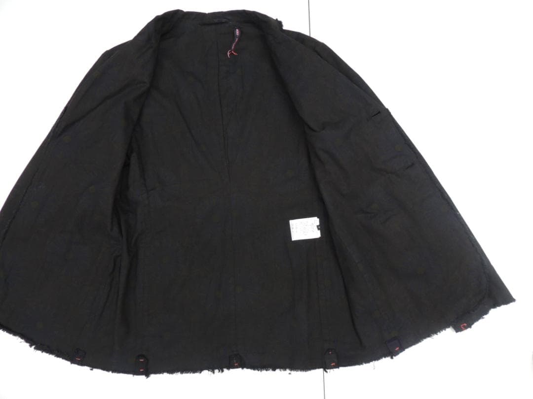 ケイシーヴィダレンク オーバーダイ 製品染め 総柄 2B テーラード ジャケット