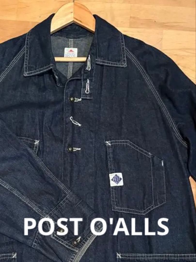 POST O'ALLS カバーオール デニムジャケット S アメリカ製
