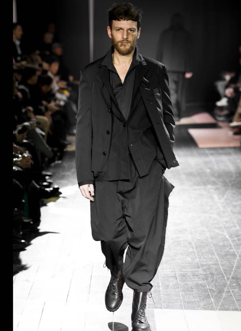 C*s様 Yohji Yamamoto三重パンツ 黒 ルーズフィット3