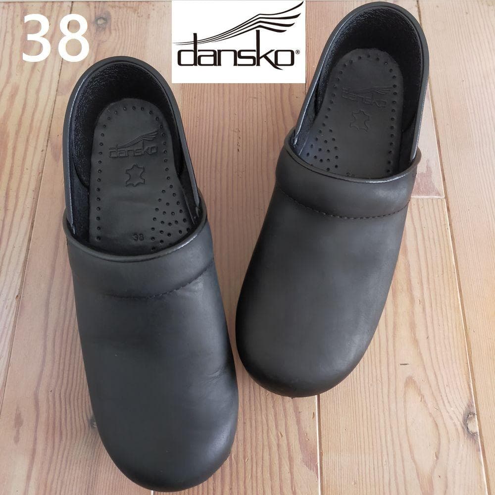 dansko/ダンスコ プロフェッショナル オイルド レザー クロッグ ブラック