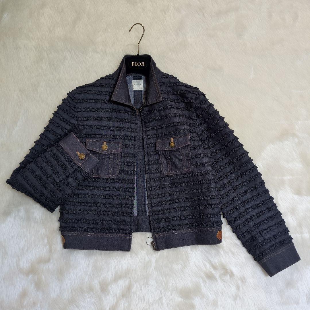 SALE　⚜️カネコ イサオ KANEKO ISAO⚜️フリル　デニムジャケット