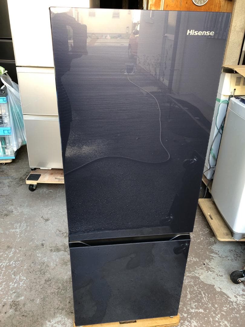 全国送料無料 ハイセンス 冷蔵庫 2022年製 HR-G16E2NA ガラスドア