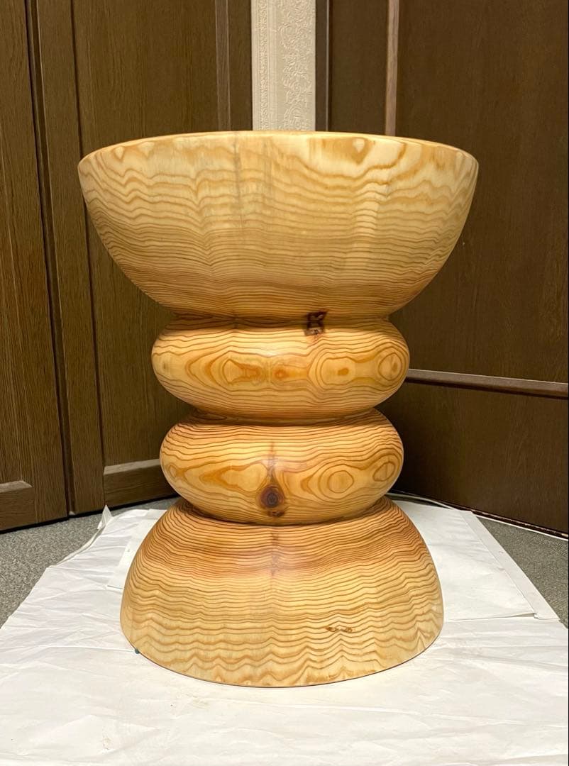 丸太　円筒型サイドテーブル　 スツール