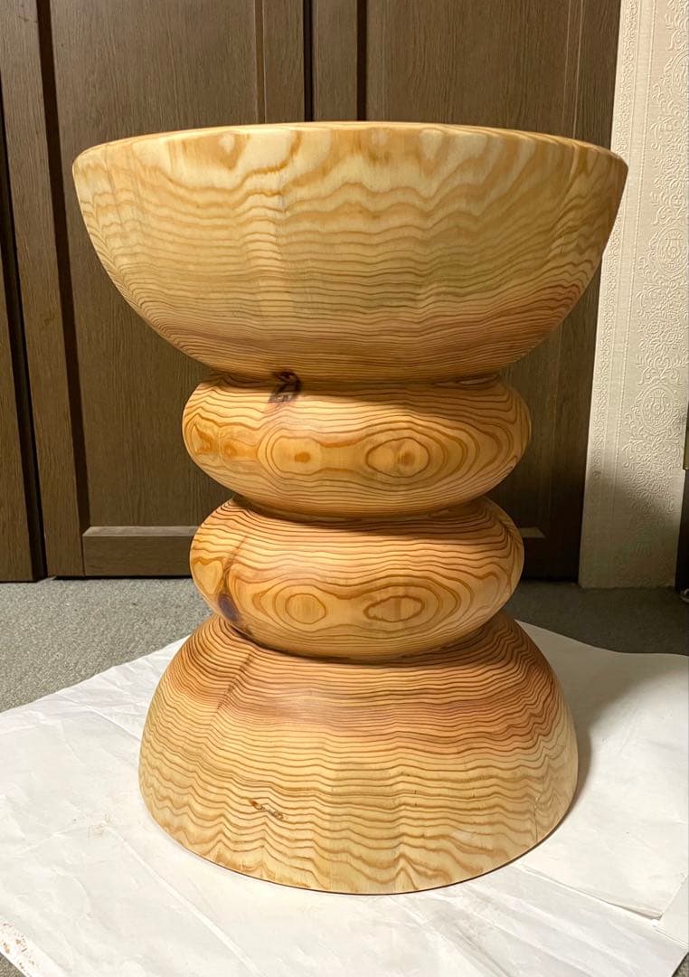 丸太　円筒型サイドテーブル　 スツール