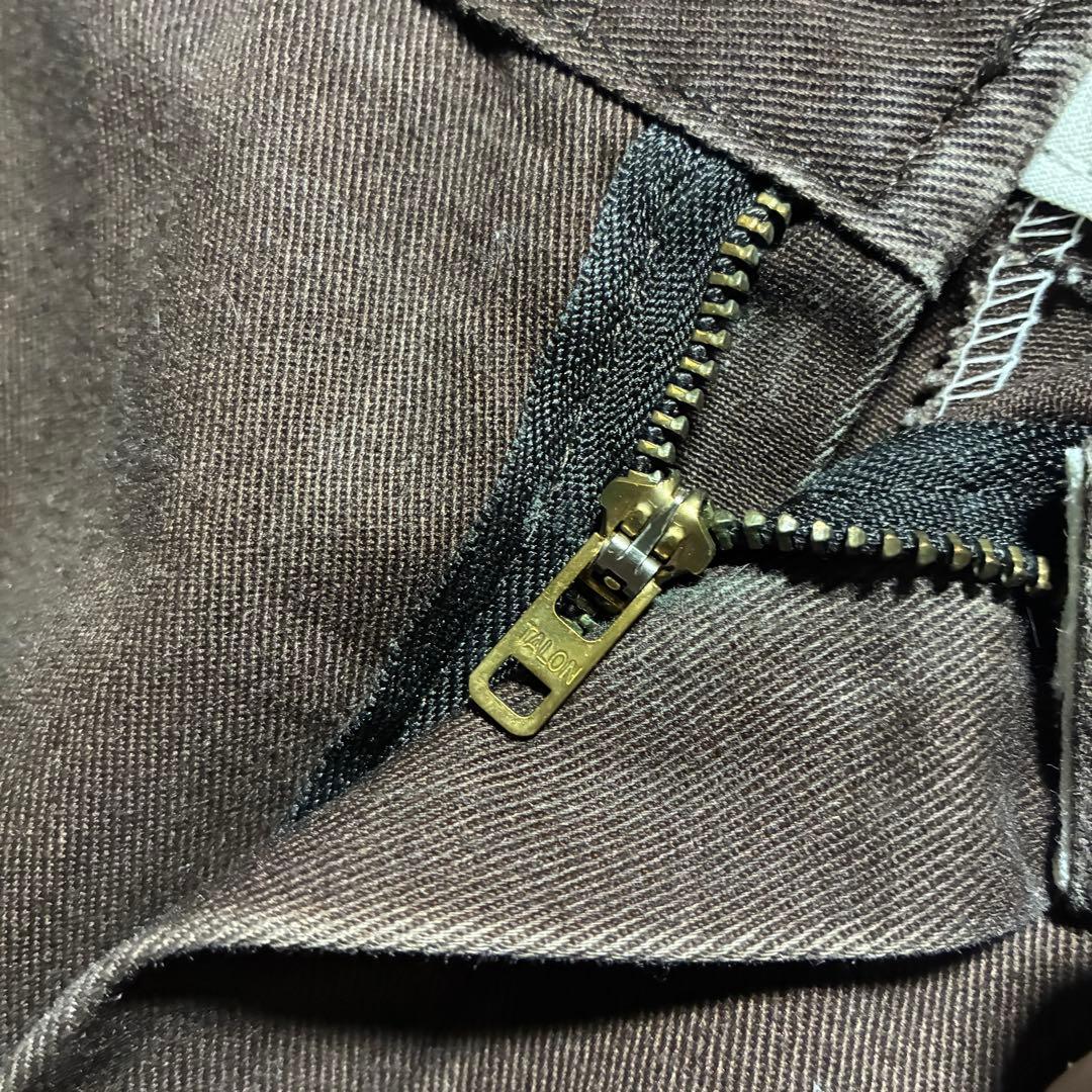 USA製90s Dickiesディッキーズ ワークパンツ茶ブラウン圧縮タグW36