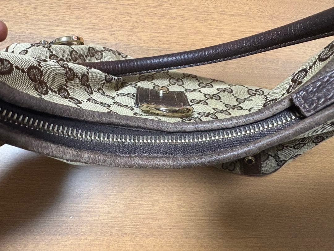 正規品GUCCI 130738 アピー GGキャンバス ハンドバッグ