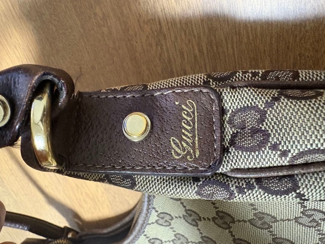 正規品GUCCI 130738 アピー GGキャンバス ハンドバッグ