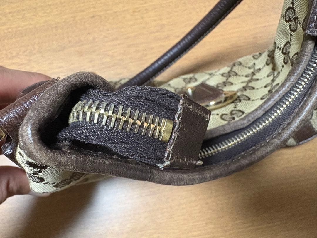 正規品GUCCI 130738 アピー GGキャンバス ハンドバッグ