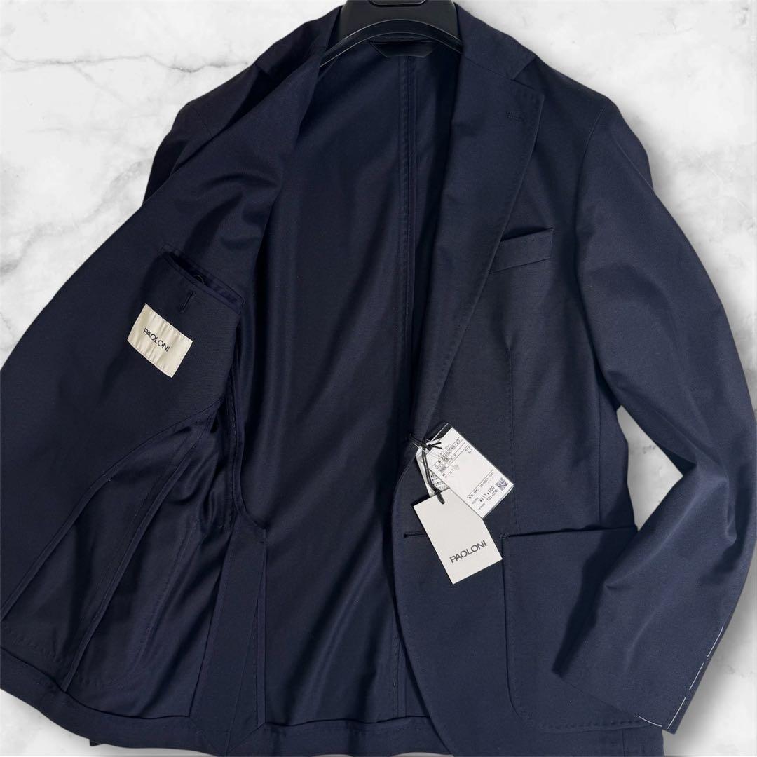 タグ付き◎ラルディーニ　テーラードジャケット　アンコン　イージー　濃紺