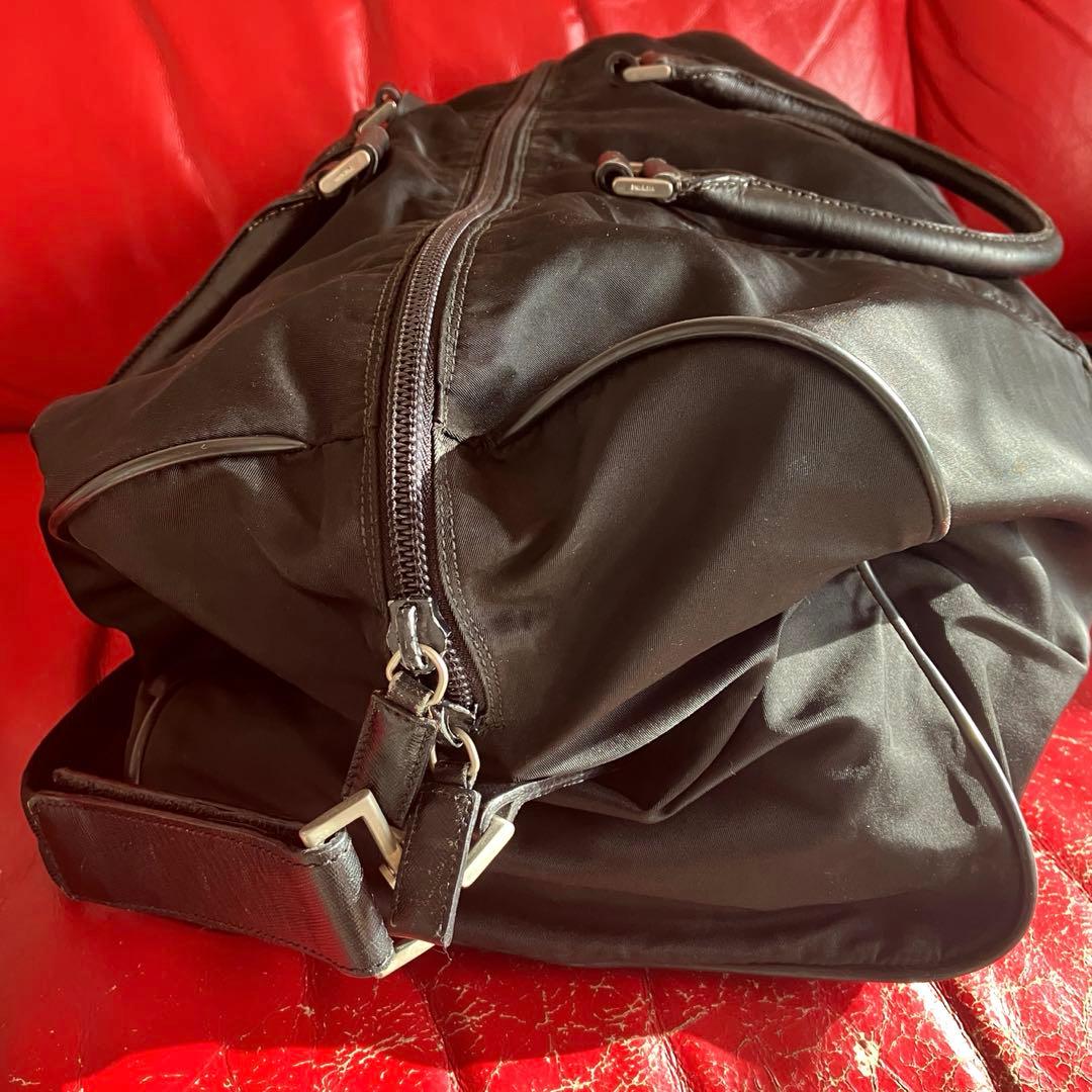PRADA 三角ロゴプレート　ナイロン　2way ボストンバッグ　旅行鞄　プラダ