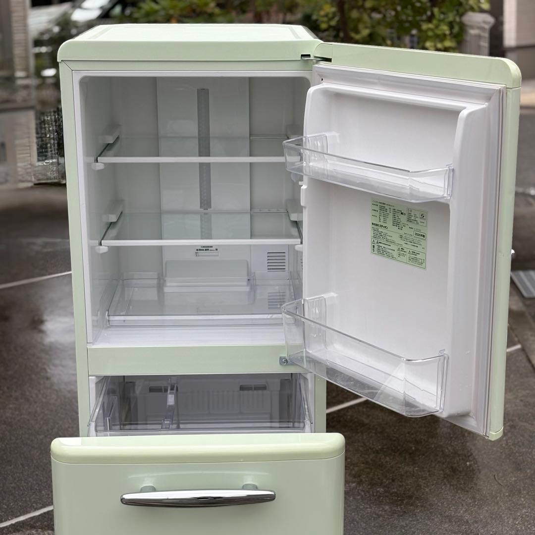 【2020年製】エディオン ノンフロン冷凍冷蔵庫 ANG-RE151-A（G）