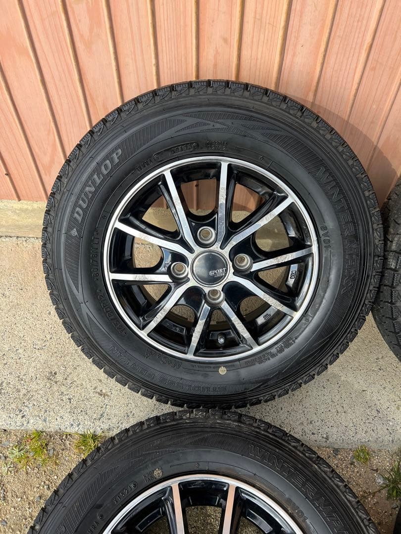 国産　2024年製　スタッドレス　145/80R12 4本　キャリー　ハイゼット