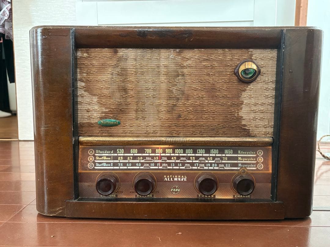 ナショナル 7球AS-450 珍品　高級真空管ラジオ