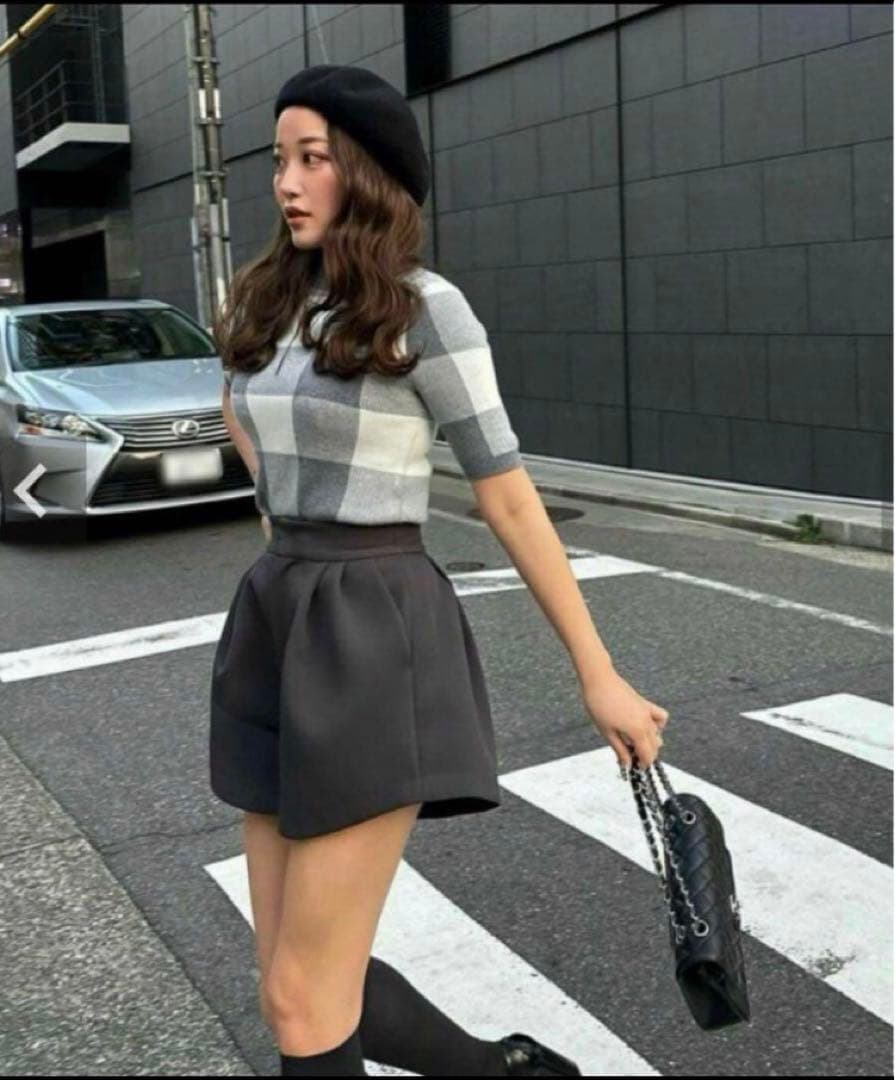 【sheller/シェリエ】サイドヘムショートパンツ