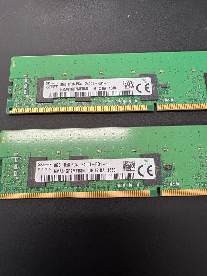 SK Hynix DDR4-2400T 32GB(8GB x 2枚）