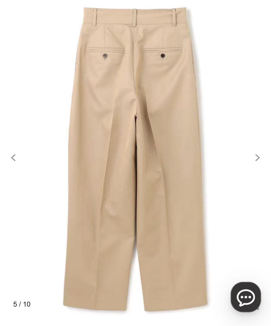 未使用 uncrave アンクレイヴ 撥水 チノギャバジン ベーシックトラウザー