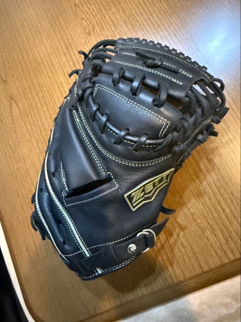 キャッチャーミット　黒　ZETT軟式