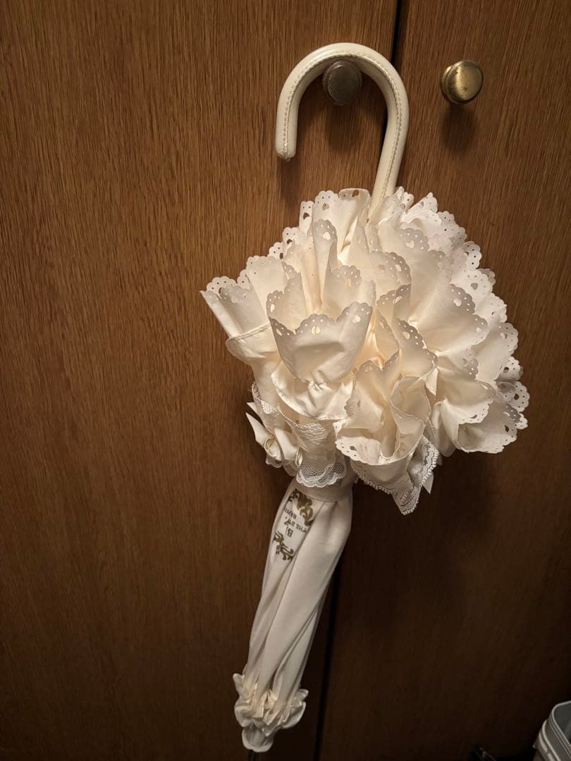 ベイビーザスターズシャインブライト　ホワイトフリル　日傘