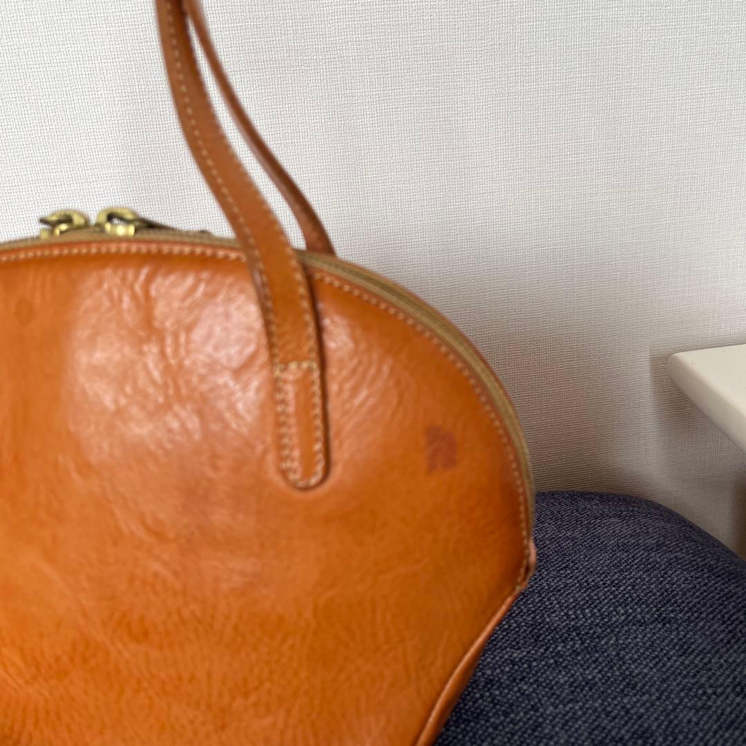 美品 IL BISONTE ヌメ革 ハンドバッグ 小さめ レア物