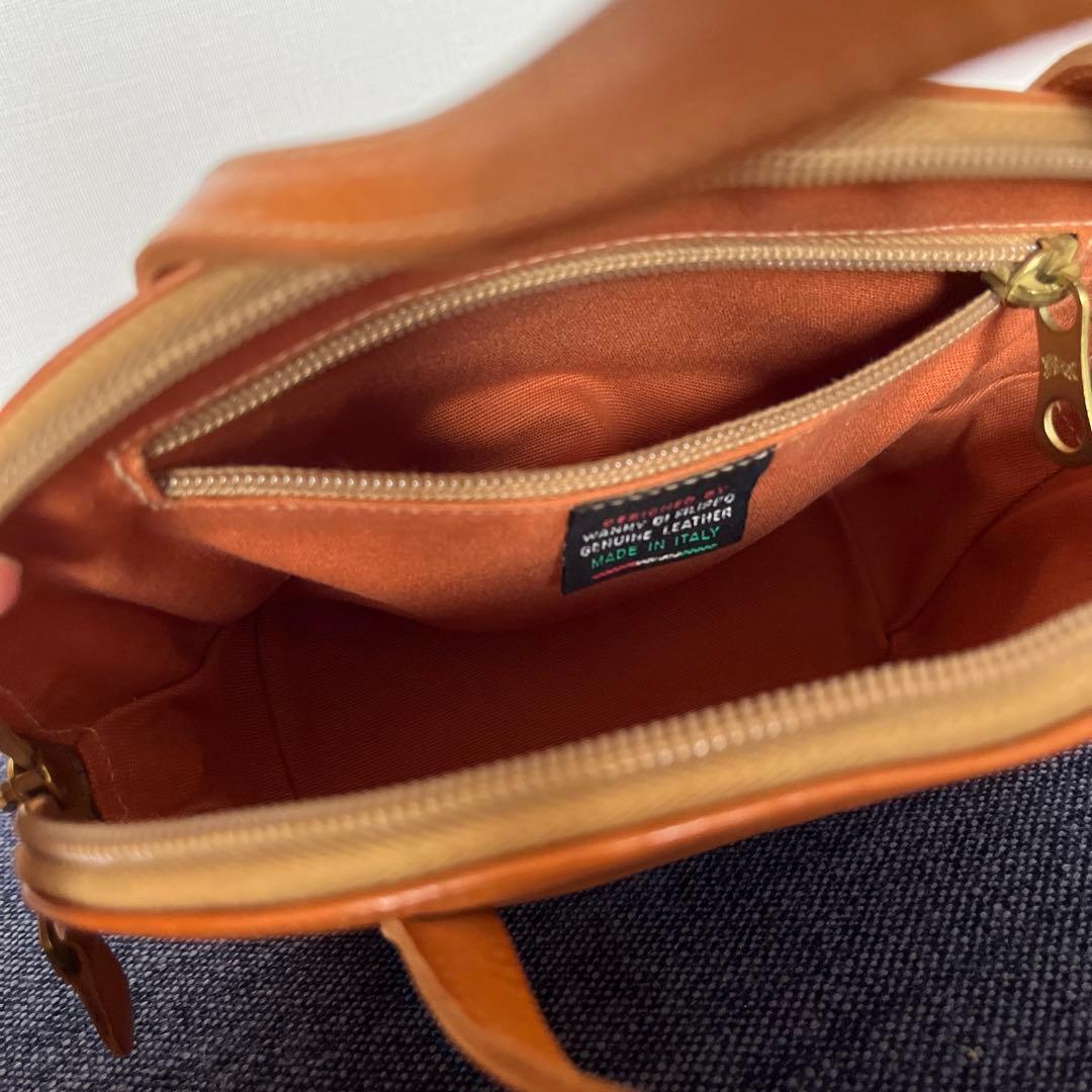 美品 IL BISONTE ヌメ革 ハンドバッグ 小さめ レア物