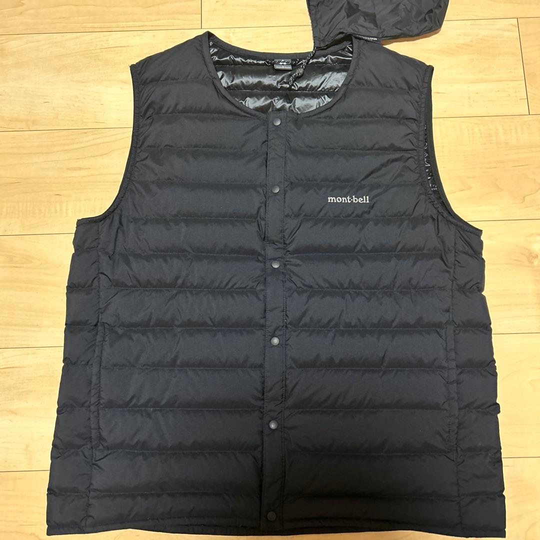 【mont-bell】モンベル定番ダウンベスト黒L美品