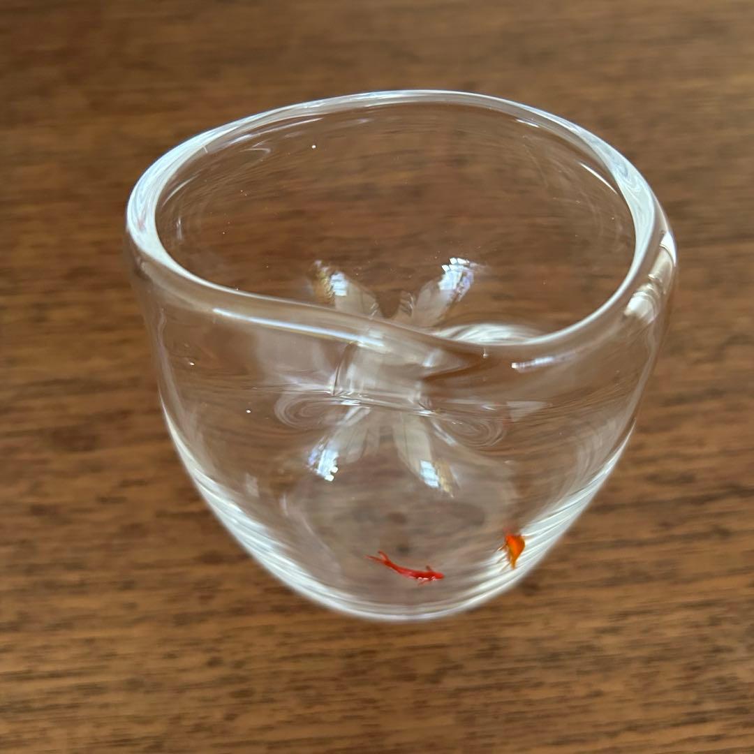 【美品・レア】久保裕子作品　【魚も水も楽しむ花器】(小)