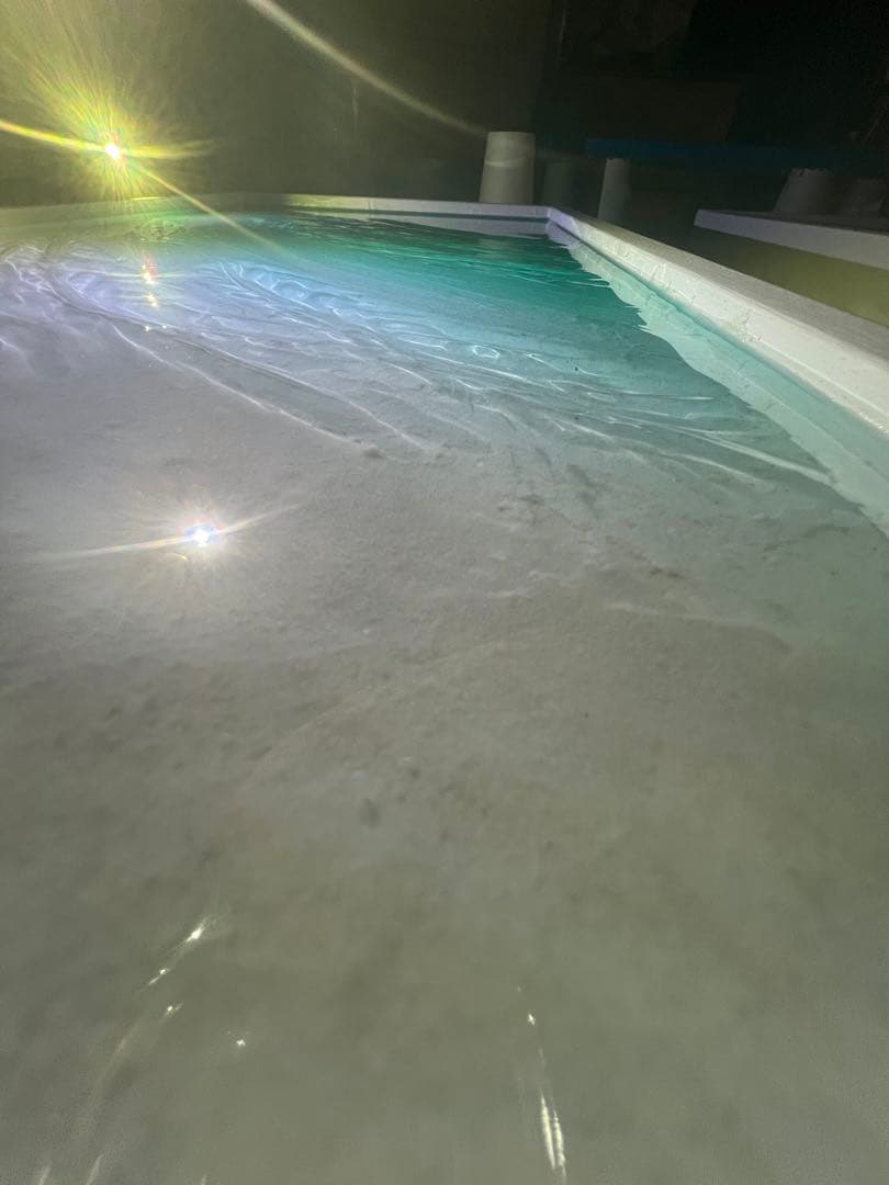 【レジンアート】特大パネル／モルディブ／60cm × 30cm ／波紋アート