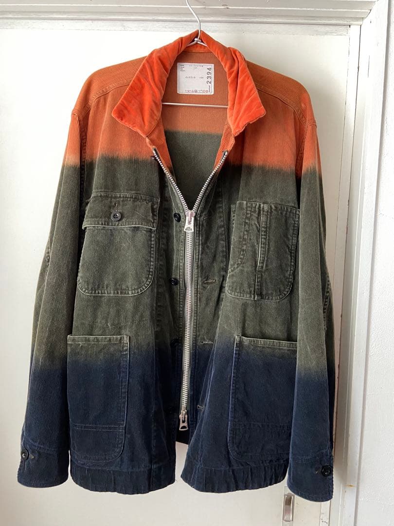 sacai サカイ Dip Dye Corduroy Jacket