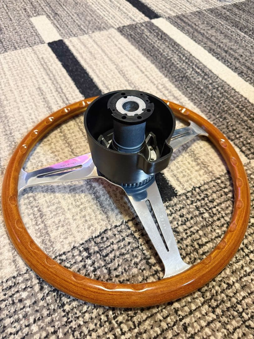 NARDI ナルディ クラシックウッド ポリッシュ 37Φホーンボタン付