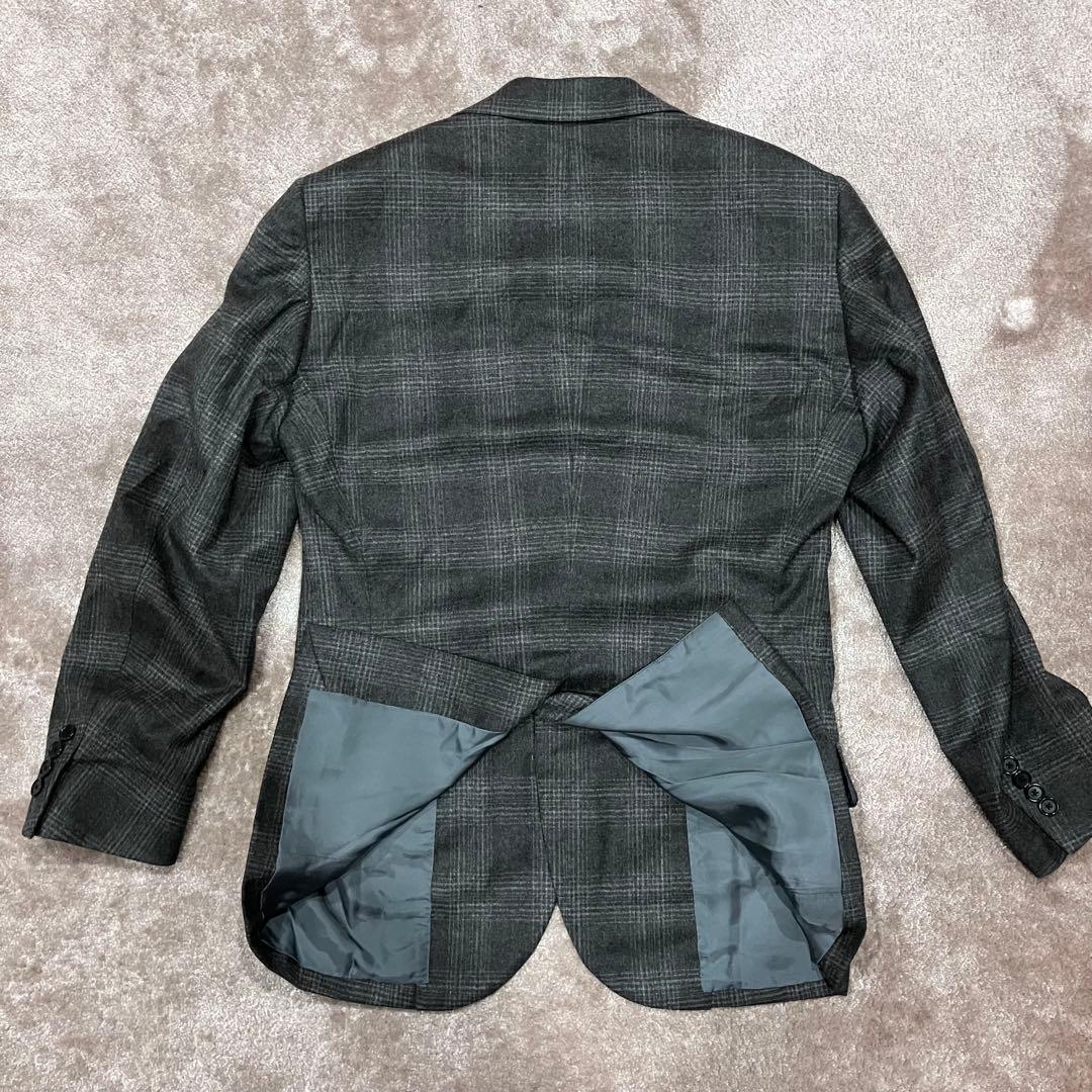 TOMORROWLAND シングルスーツ　セットアップ　チェック柄　カシミヤ混