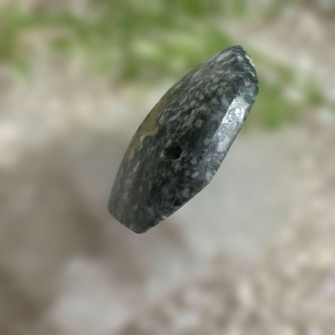 【ゆゆん】遠野龍神石　八卦　縁起の良い八角カット　星型五芒星彫刻入