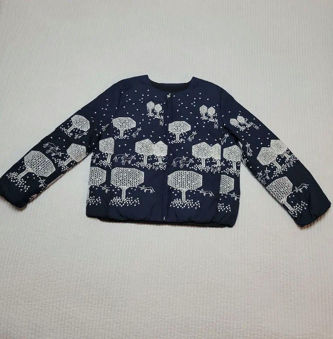 未使用　ミナペルホネン　ダウンジャケット　ネイビー　サイズ40