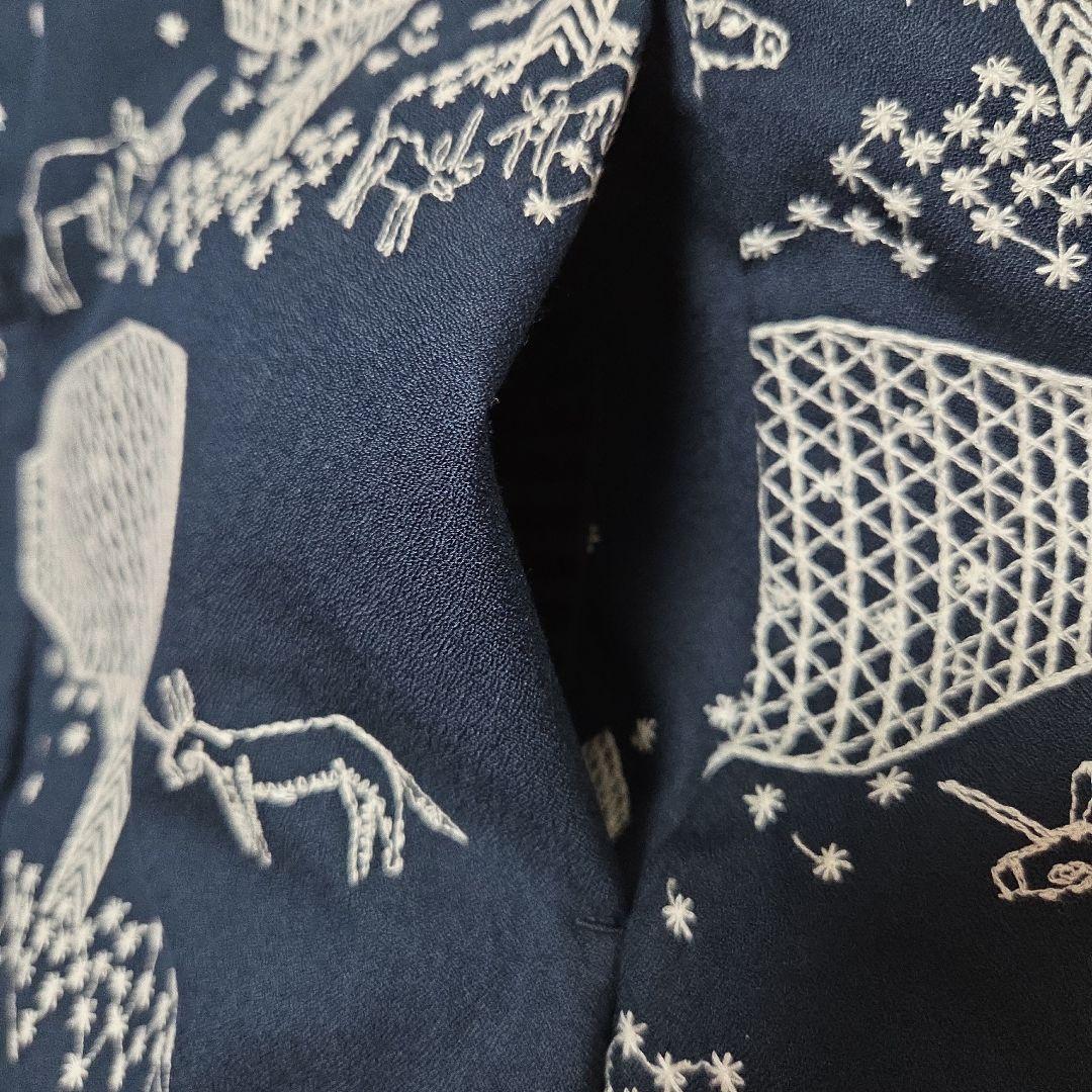 未使用　ミナペルホネン　ダウンジャケット　ネイビー　サイズ40