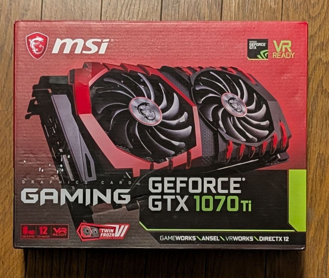 グラフィックボード・グラボ・ビデオカード MSI GEFORCE GTX 1070 TI GAMING 8G
