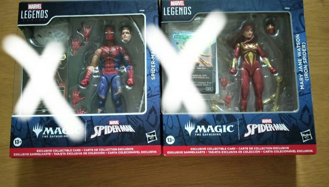 蒲*郎様 マーベルレジェンド　スパイダーマン & アイアン・スパイダー カード無