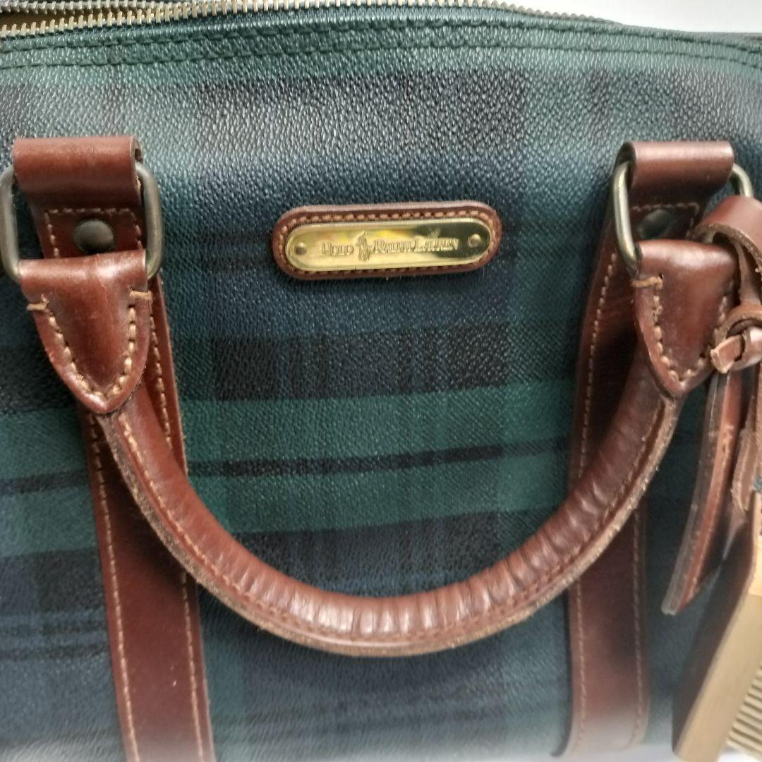 Ralph Lauren ラルフローレン ボストンバッグ ダークグリーン