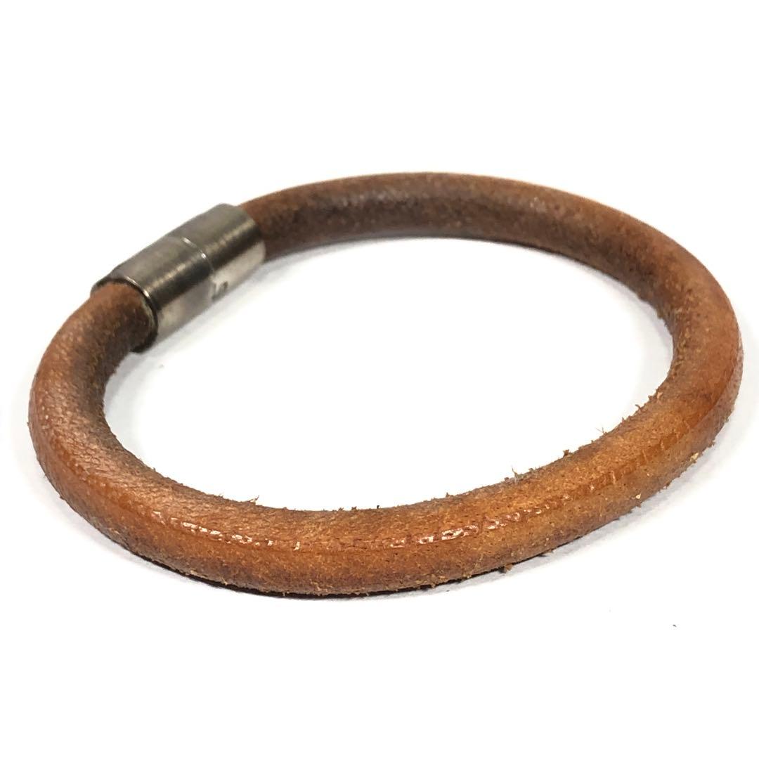 エルメス　ブレスレット　イオタ　レザー　バングル　メンズ　レディース　箱付き