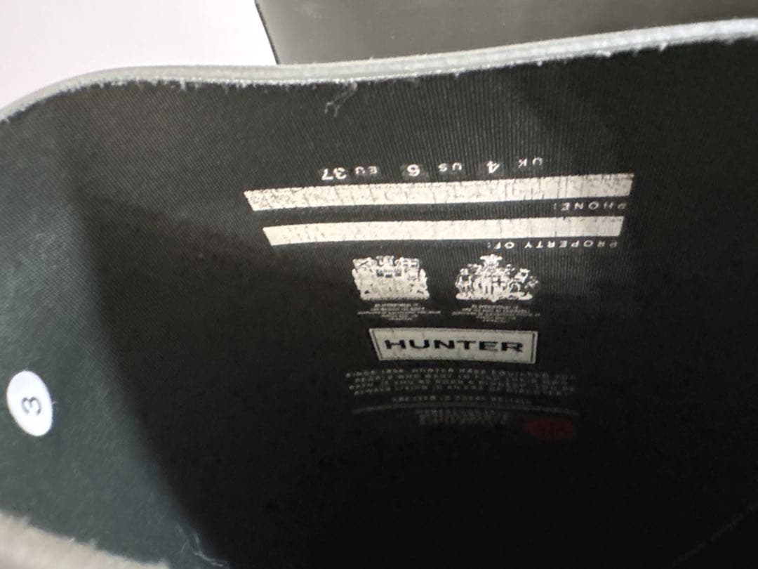 HUNTER レインブーツ オリジナルアートグリーン【美品】