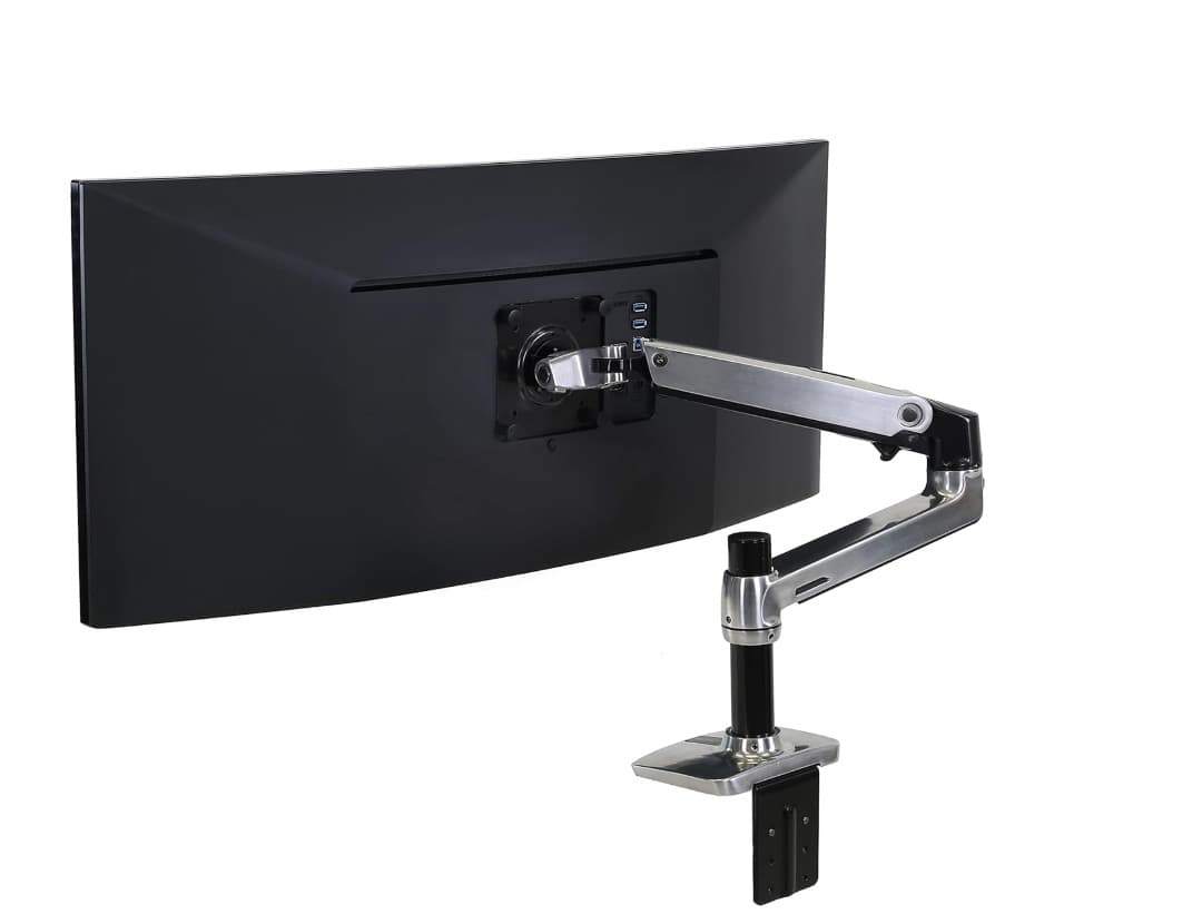 やま様 エルゴトロン LX モニターアーム デスクマウント シルバー