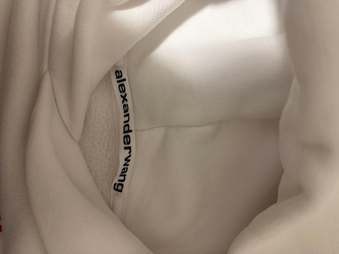 alexanderwang ホワイト フード付きパーカー