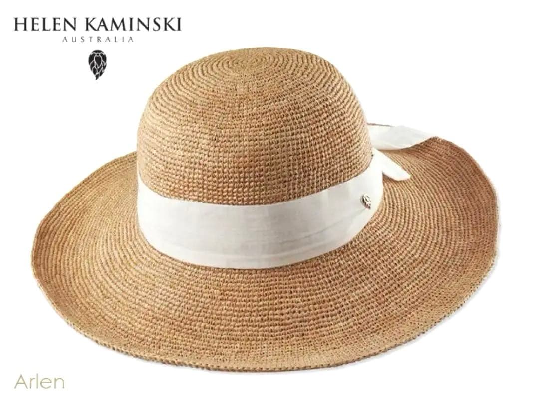 美品✨ヘレンカミンスキー✨ラフィア✨リボン