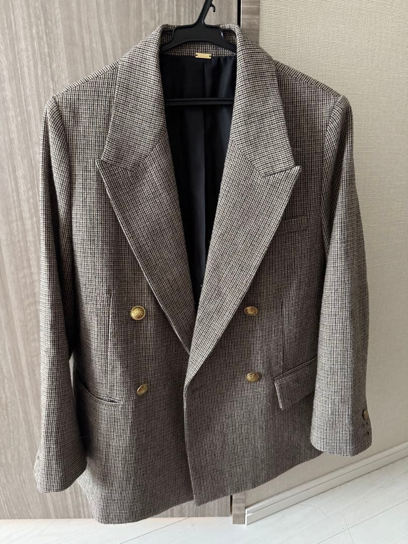 Mila Owen♡ チェック金釦ダブルブレストブレザー