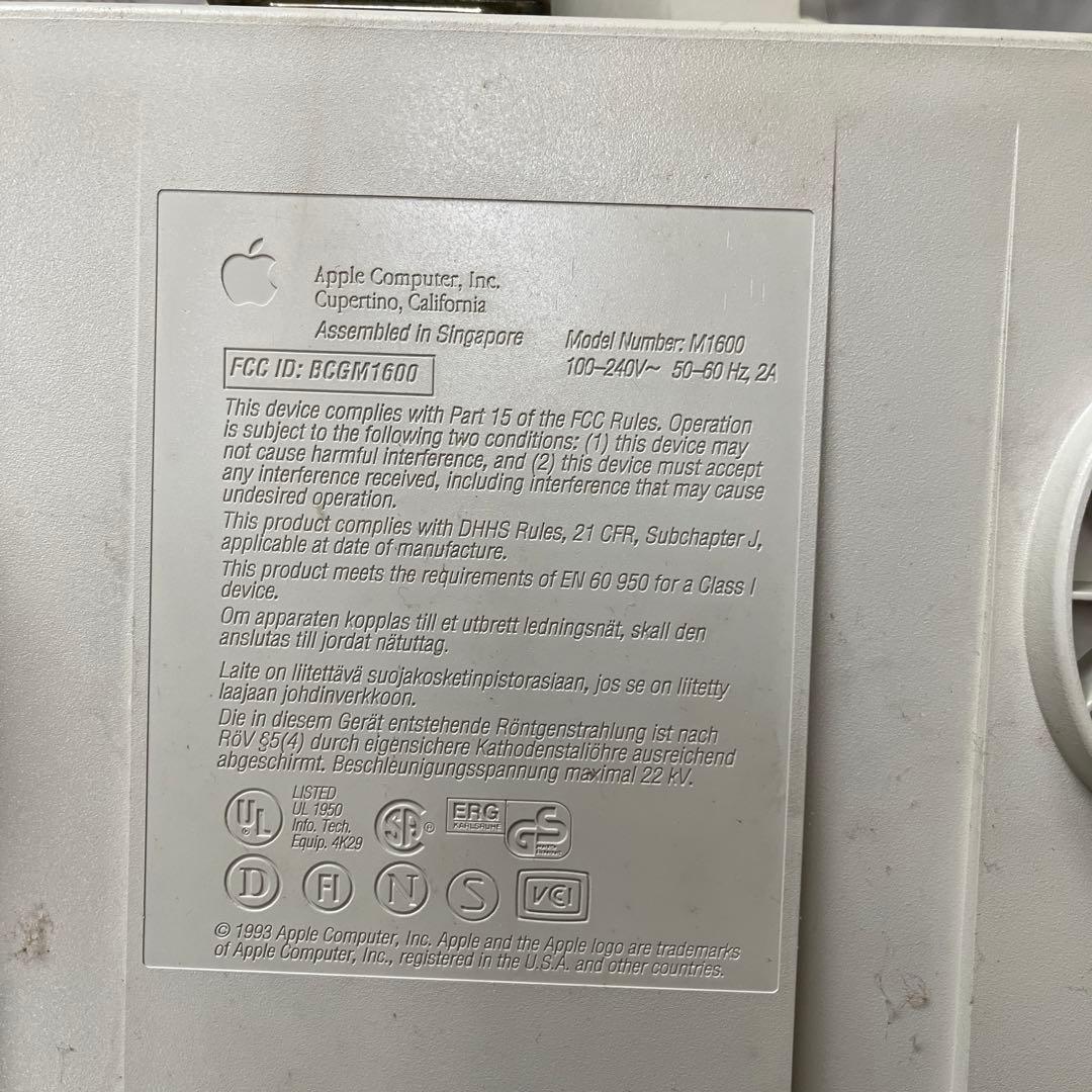 Apple Macintosh M1600 ジャンク品