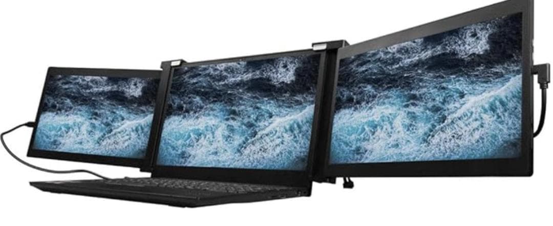 動作品 ジャパンネクスト デュアルモニター JN-TRI-IPS101HDR