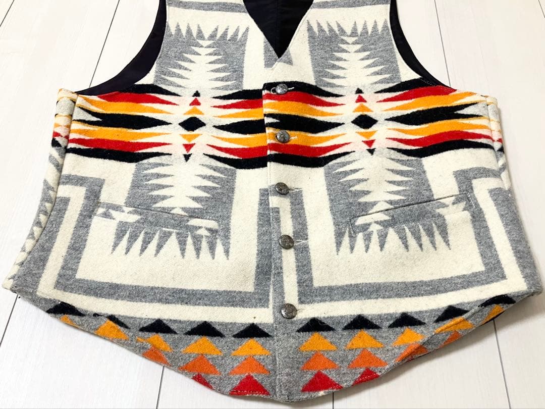 USA製 Pendletonペンドルトン ネイティブ柄 チマヨベスト 40 Ｍ