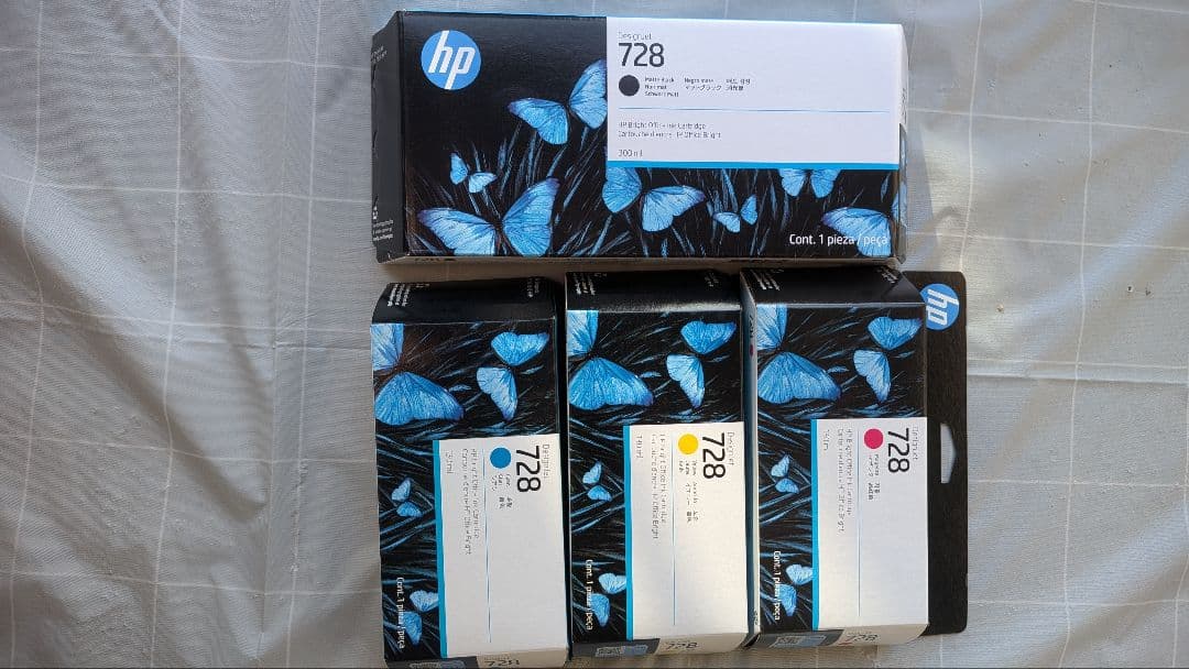 HP 728 インクカートリッジ 4個セット