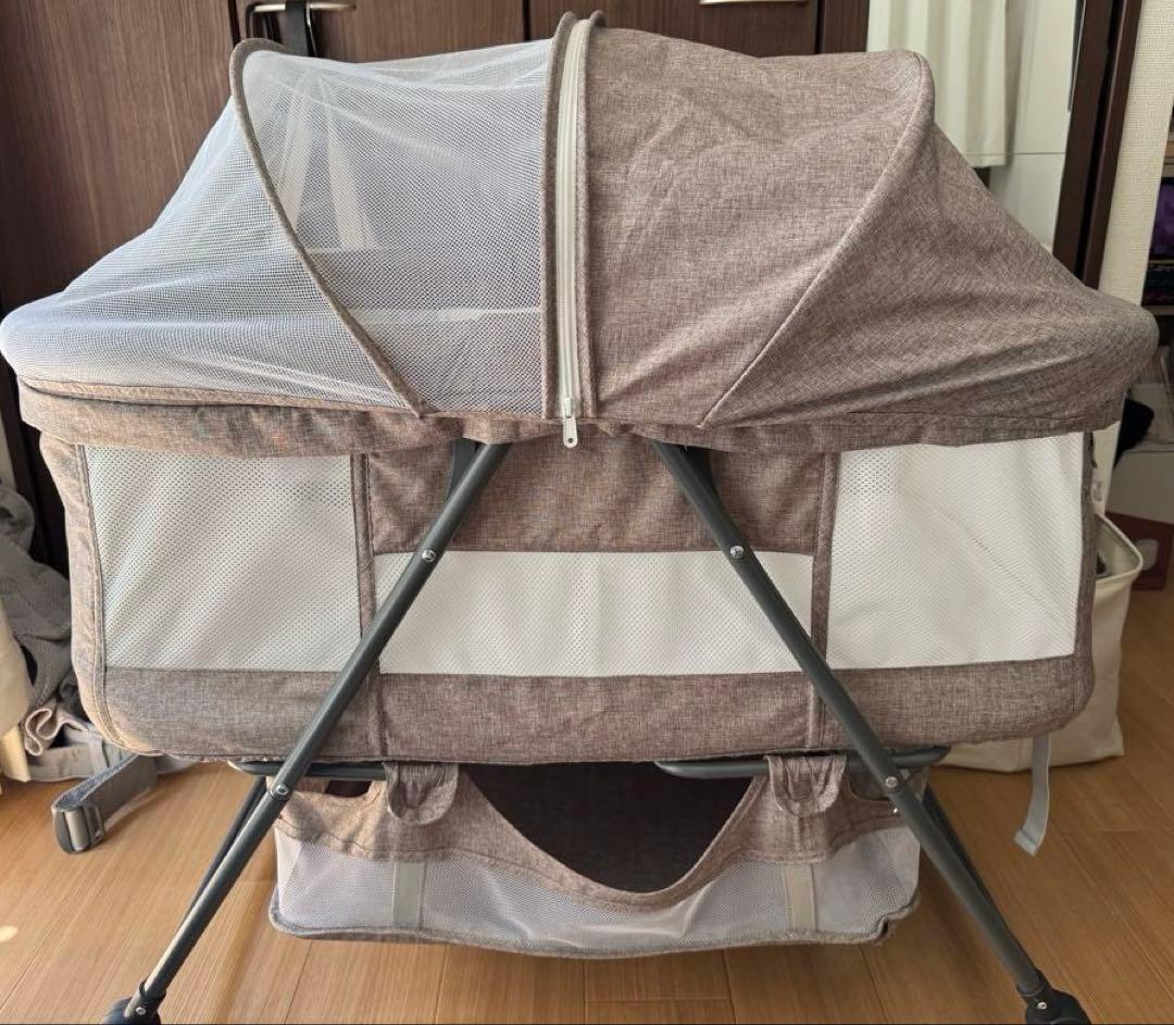 美品　ZOOBLY 折りたたみベビーベット 多機能　ゆりかご