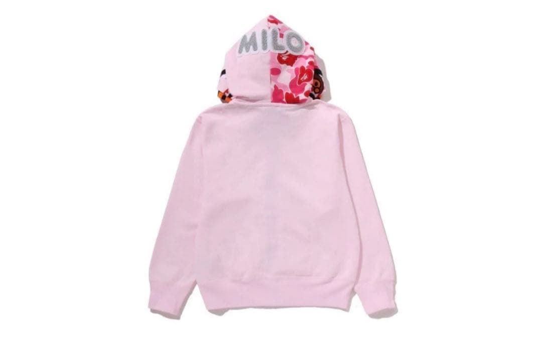 トップス BAPE MILO SHARK FULL ZIP DOUBLE HOODIE