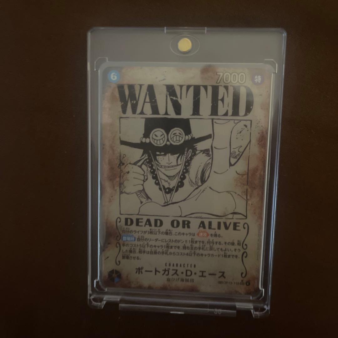 ワンピースカード　エース手配書